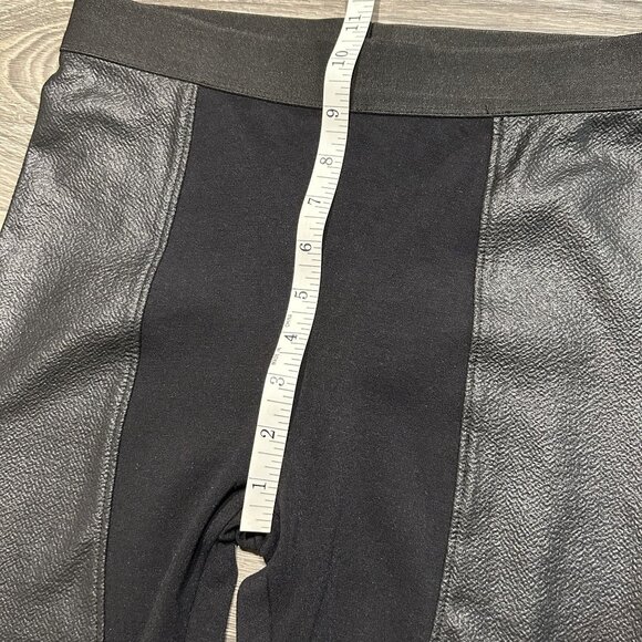 BCBGMAXAZRIA Shelby Black Faux Leather Panel Leggings Small BCBG NYE Night Out - Picture 9 of 10